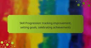 Skill Progression: tracking improvement, setting goals, celebrating achievements